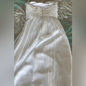 David's Bridal White Wedding Dress